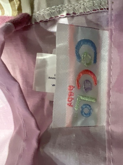 Retail $170 toys r us *Coco  brand set of 4 crib sheet, crib skirt, crib border and diaper holder