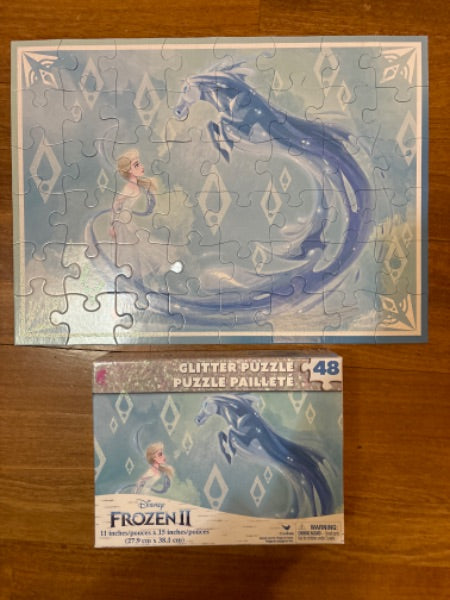 Frozen/Barbie puzzles