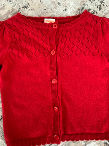 Gymboree size 12-18m red cardigan , Kids 18 Month (12-18M)