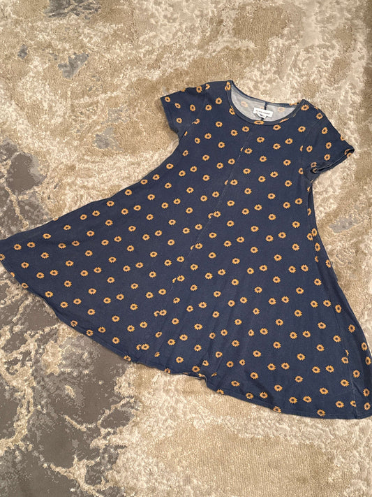 Melrose& Market size L floral blue summer dress, Kids 12 & 14