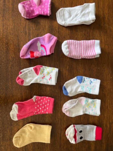 10 pairs of socks 12-24 months