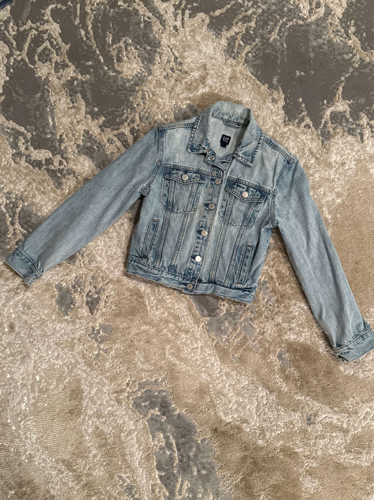 Gap denim Size XL light blue jeans jacket, Kids 16 to 20 (extra large)