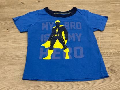 Carter’s, Blue, “My Bro is my Hero” T-shirt, size 2T, VGUC , Kids 2T
