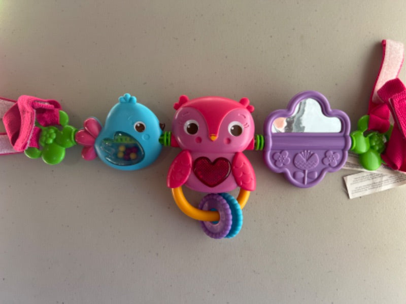 Bright starts Car seat toy rattler bar with multiple toys