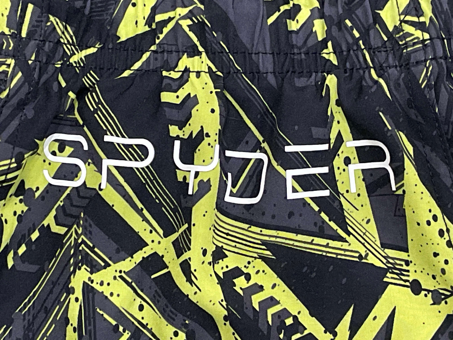 Spyder Swim Trunks, Black/Yellow, size XS (4/5), EUC, Kids 4/4T