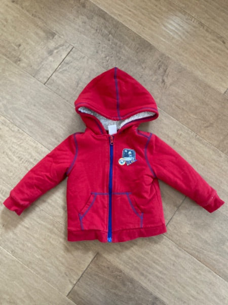 Red Joe Fresh zip up hoodie. Size18-24 month, Kids 24 Month (18-24M)