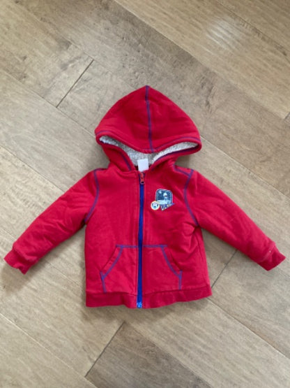 Red Joe Fresh zip up hoodie. Size18-24 month, Kids 24 Month (18-24M)