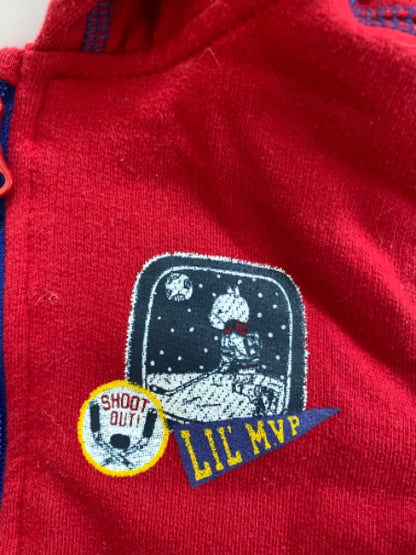 Red Joe Fresh zip up hoodie. Size18-24 month, Kids 24 Month (18-24M)