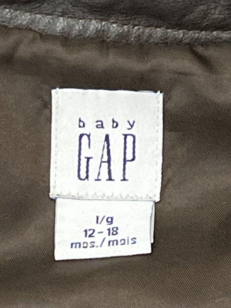 EUC, babyGAP Genuine Leather Jacket, size 12-18mos, Kids 12 Month (9-12M)