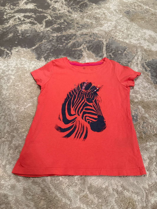 Unknown size 5 zebra pink shirt, Kids 5/5T