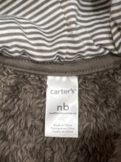 VGUC, Carter's Fuzzy bear sleeper for Newborn, Kids Newborn