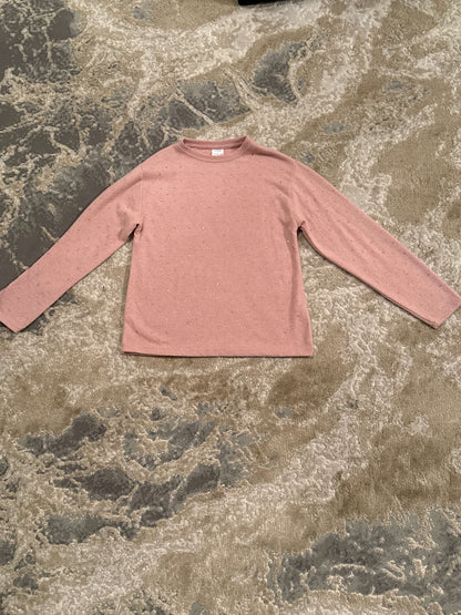 Zara size 11-12 pink sweater with rhinestones, Kids 12 & 14