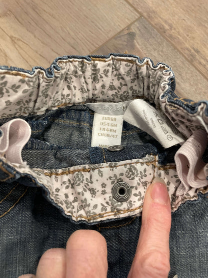 H&M 4-6 month Jean skirt , Kids 6 Month (3-6M)