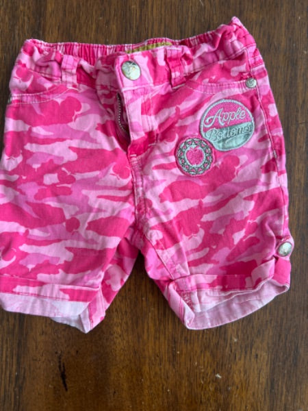 3T pink camo shorts, Kids 3T