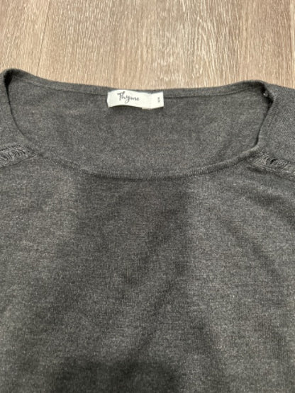 Thyme maternity. Sweater top with threaded cutouts, Maternity M (8-10)