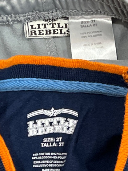 Little Rebels tank top and shorts Outfit, size 2T, VGUC, Kids 2T