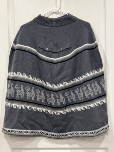 Suse's Kinder Maternity/Babywearing, Wool blend Poncho, pre-/post-partum, Size Medium, MSRP: $55 USD, Maternity M (8-10)
