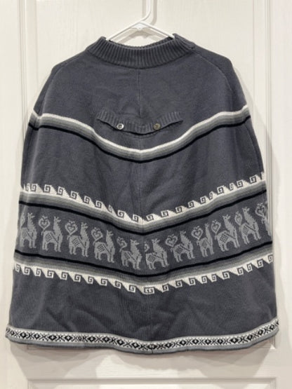 Suse's Kinder Maternity/Babywearing, Wool blend Poncho, pre-/post-partum, Size Medium, MSRP: $55 USD, Maternity M (8-10)