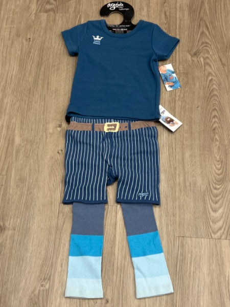 NWT Little Prince Tushie Top/Huggers Set, size 24-36 mos, Kids 24 Month (18-24M)