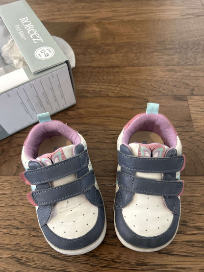 Robeez First Kicks shoes - 12-18 months Leather Upper, Shoes 5 (Walkers:12-24 mth)