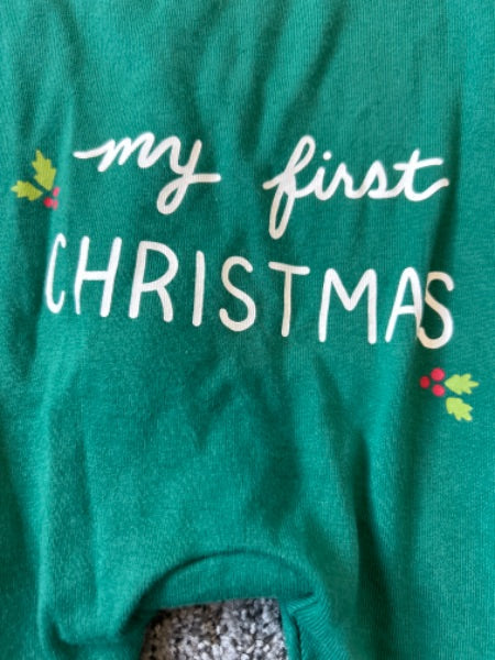 My first Christmas (on back of onesie) pyjama, Kids 3 Month (0-3M)