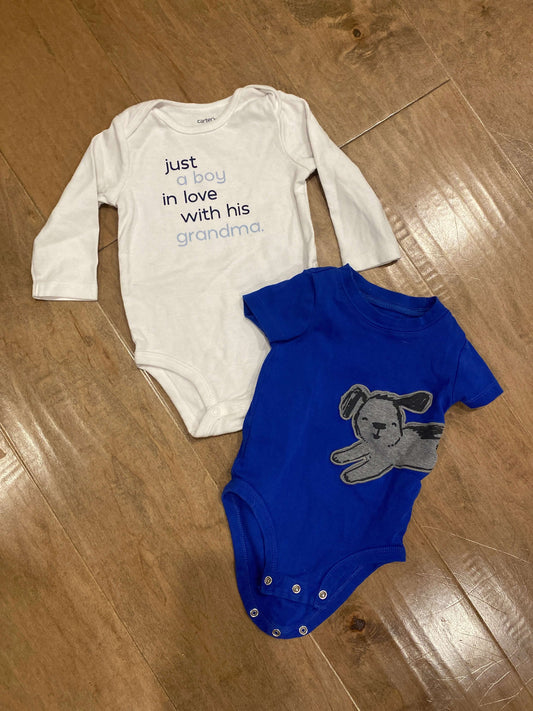 Set of 2 9 month Carters tops, Kids 9 Month (6-9M)