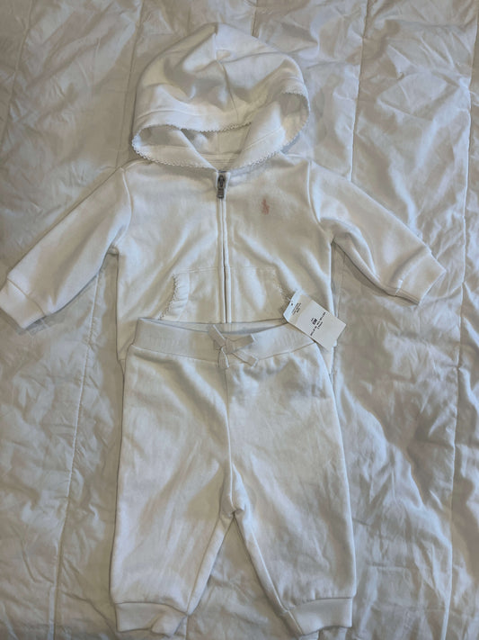 Ralph Lauren Sweat Suit 6M EUC, Kids 6 Month (3-6M)