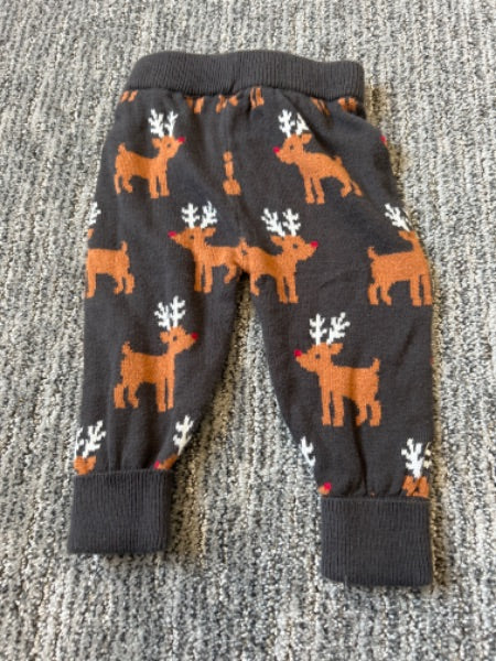 Joe Fresh reindeer pants, Kids 6 Month (3-6M)