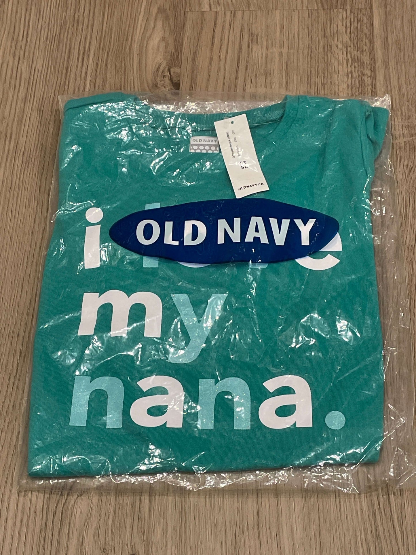 Old Navy, Green, “I Love My Nana” L/S T-shirt, Size 5T, NWT, Kids 5/5T