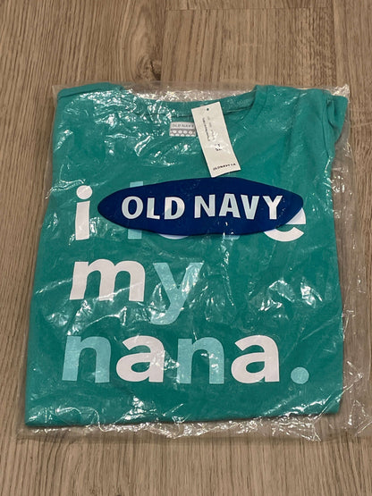 Old Navy, Green, “I Love My Nana” L/S T-shirt, Size 5T, NWT, Kids 5/5T