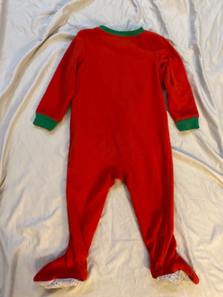 Santa fleece carters sleeper size 24 month, Kids 24 Month (18-24M)