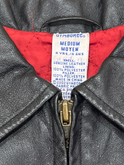 EUC, Genuine Black Leather Jacket, Gymboree, size 4 yrs, Kids 4/4T