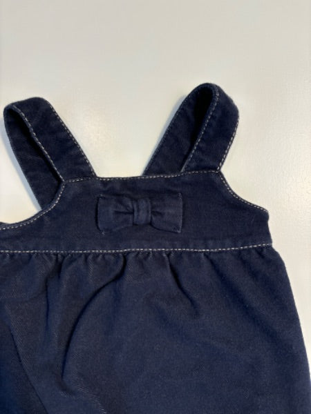 0-3m please mum soft denim romper