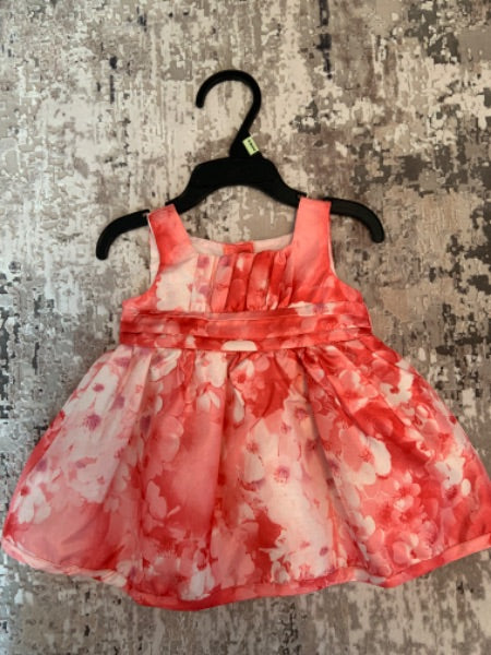 New berry size 6m (16 pounds) coral dress with  small  short sleeves jacket , Kids 6 Month (3-6M)