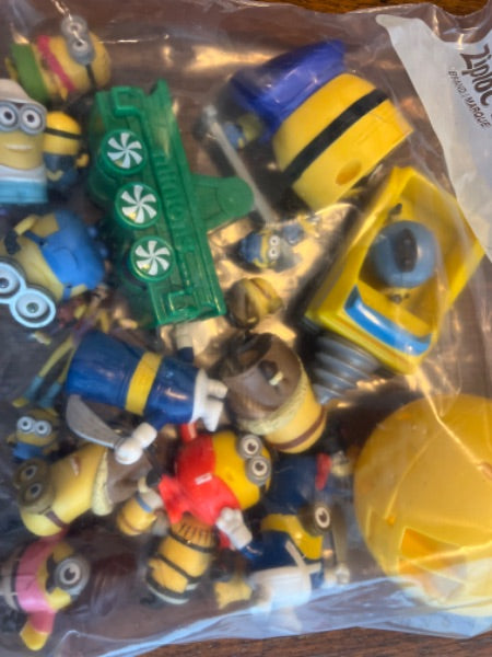 Lot of minions figurines and toys
