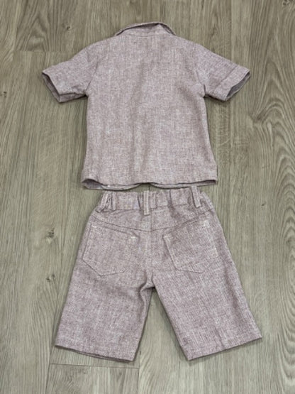 Boys short sleeve shirt, suit jacket & shorts, size 1, (12-18mos), EUC, Kids 18 Month (12-18M)