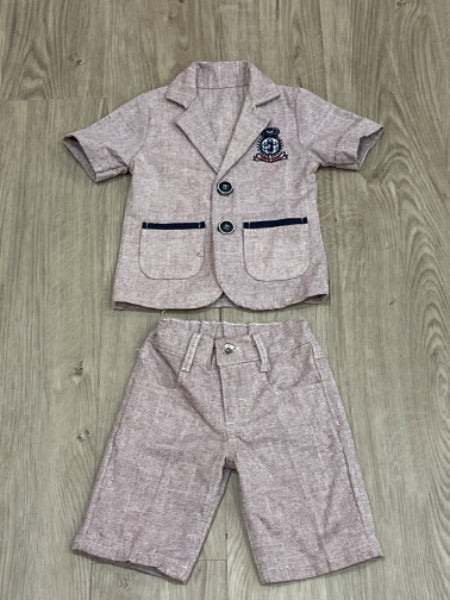 Boys short sleeve shirt, suit jacket & shorts, size 1, (12-18mos), EUC, Kids 18 Month (12-18M)