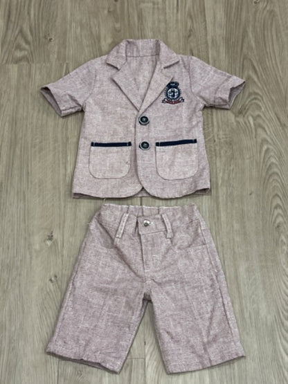 Boys short sleeve shirt, suit jacket & shorts, size 1, (12-18mos), EUC, Kids 18 Month (12-18M)
