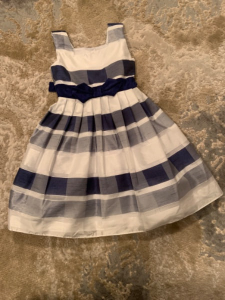 Jona Michelle size 4 Navy and white dress, Kids 4/4T