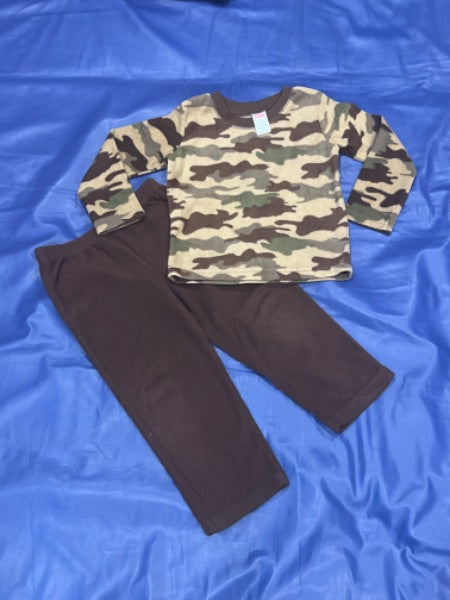 Fisher-Price, Brown/Camouflage Fleece set, size 3T, VGUC, Kids 3T