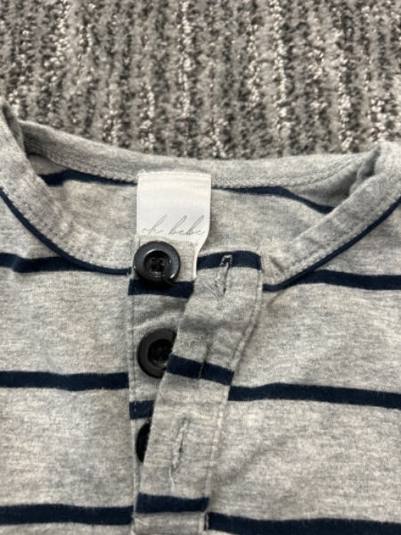 Oh Bebe Striped Sleep Shirt, Kids 9 Month (6-9M)