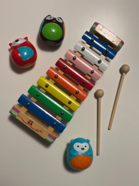 Musical Instrument Bundle - Xylophone and 3 Piece Shaker Set