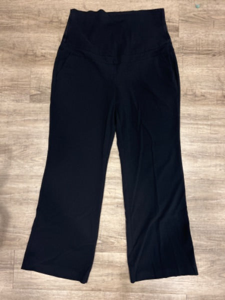 Thyme maternity black office dress pants xl