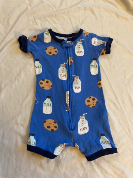 Milk and Cookies Carters 2T short romper jammies , Kids 2T