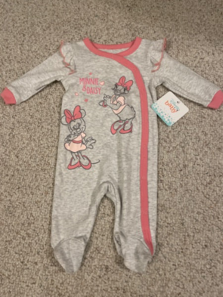 Minnie & Daisy 0-3 month Onesie , Kids 3 Month (0-3M)