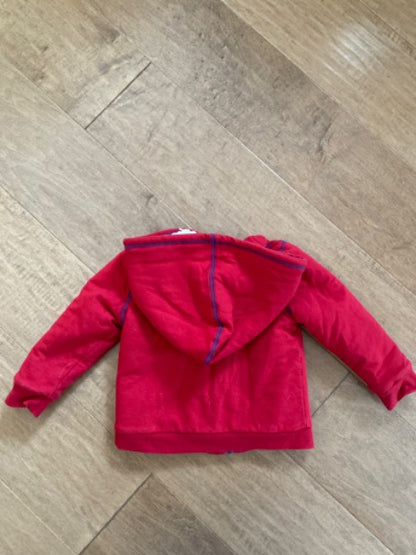 Red Joe Fresh zip up hoodie. Size18-24 month, Kids 24 Month (18-24M)