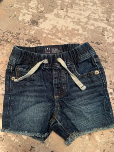 Gap denim size 6-12m my first easy slim dark wash short , Kids 12 Month (9-12M)