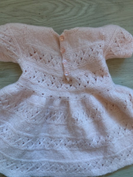 Vintage Knit baby dress , Kids Newborn