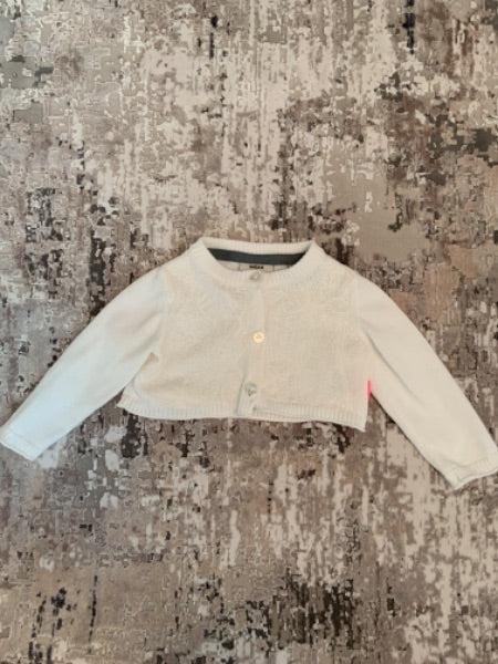 Mexx size  9-12m short white cardigan , Kids 12 Month (9-12M)