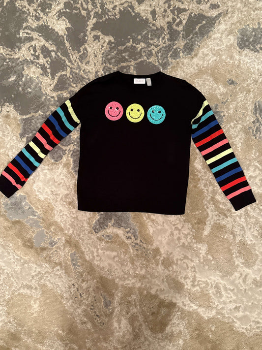 Children’s place size 14 black smiley face sweater
